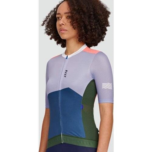 MAAP Cycling Jersey Suit Bicycle Short Sleeve 2021 clothing Mountain Bike Clothing Woman clothes Anti-UV Bike Polyester