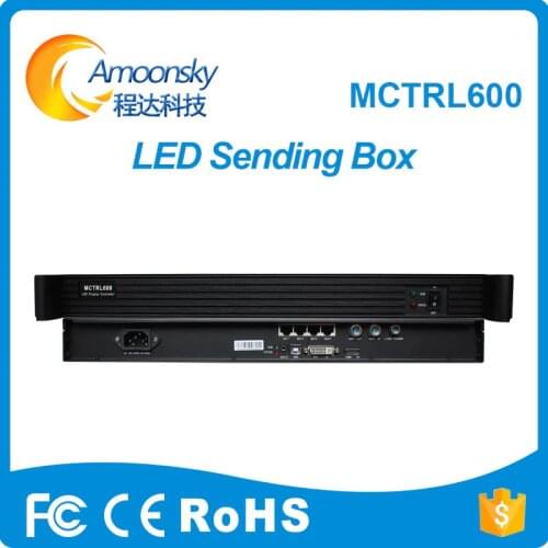 Hot selling true color synchronous msd600 control card led video wall panel sending card box MCTRL600