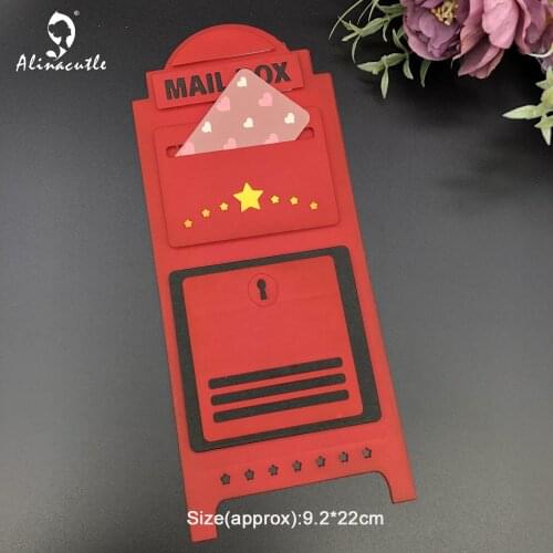 Slimline Metal Cutting Dies Cut Mail Box Clear Stamp Scrapbooking Paper Craft Album Handmade Card Punch Art Cutter Template