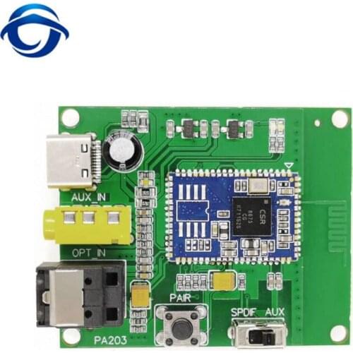PA203 Bluetooth 5.0 audio transmitting module CSR8675 optical fiber aptx HD transmitter