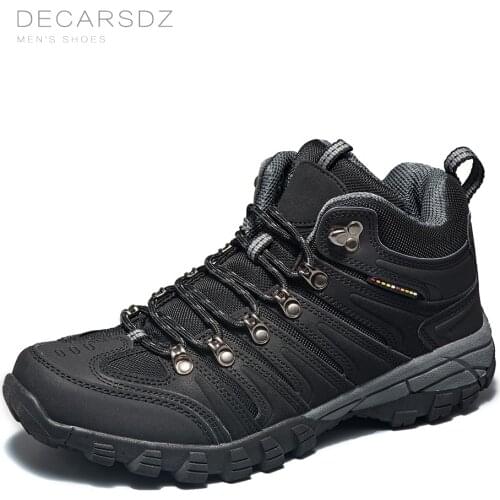 DECARSDZ Mens Boots 2021 Outdoor durable outsole Sneakers Shoes Men Casual Boots Men Comfy design Lace-up Fashion Men Boots