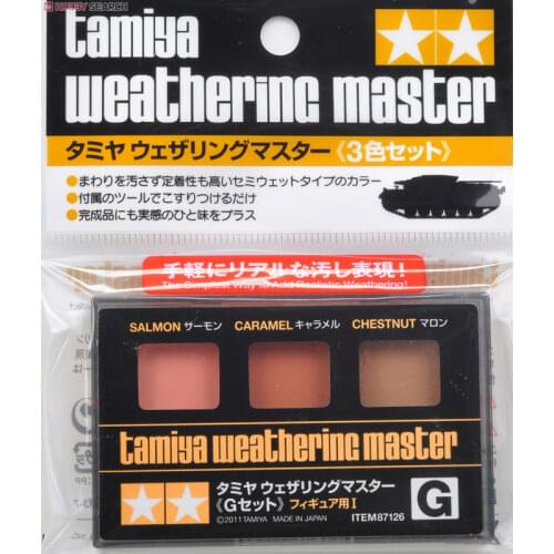 Tamiya 87126 Weathering Master G Set (Salmon/Caramel/Chestnut)