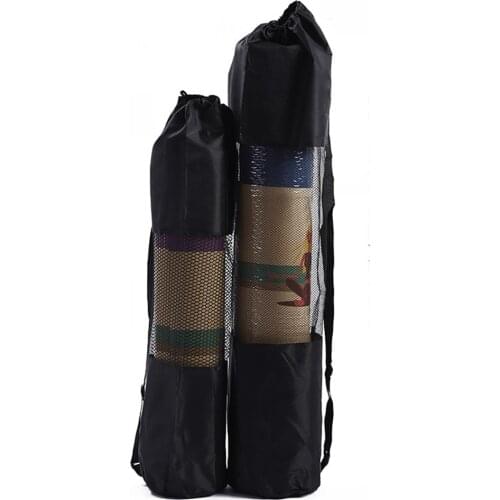 New convenience black yoga backpack yoga mat waterproof backpack yoga bag pilates carrier mesh adjustable strap sport tool
