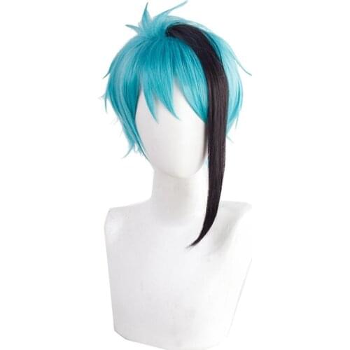Anime Twisted Wonderland Cosplay Floyd/Jade Wig Halloween Carnival Wigs Cosplay Prop+Free Wig Cap