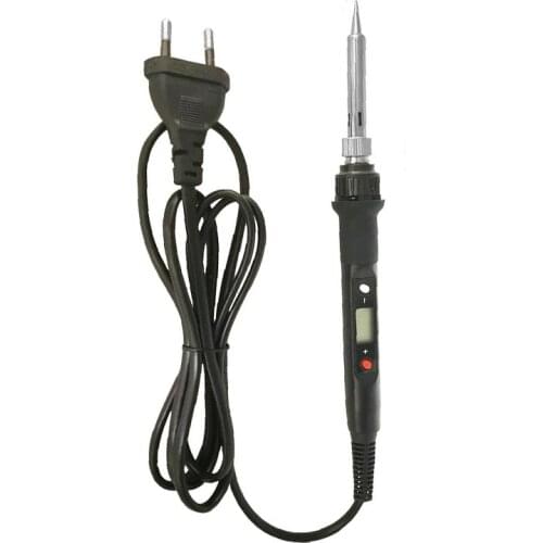 80W Digital Display Soldering Iron Adjustable Temperature Electric Soldering Iron LCD Welding Tool Ceramic Heater Soldering Pen