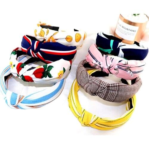 Bohemia Style Hairband Top Knot Turban Vintage Elastic Hair Head Hoop Bands Accessories Headband for Women Girls Print headdress