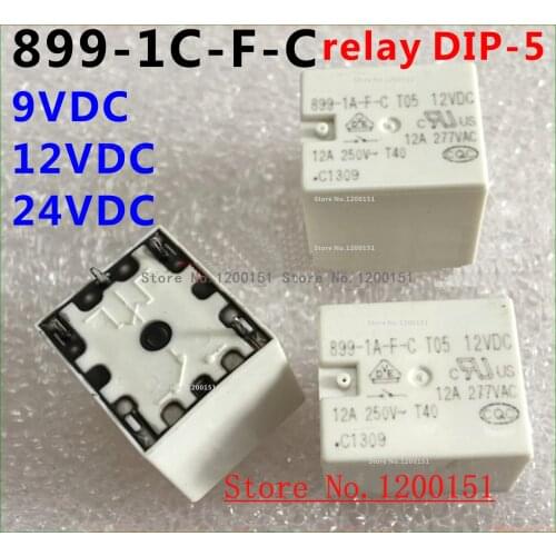 899-1C-F-C 9VDC 12V 24V relay DIP-5
