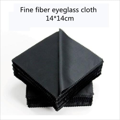 100pcs Glasses Cloth Microfiber Cleaner Cloths Cleaning Glasses Lens Clothes Black Eyeglasses Cloth Eyewear Accessories