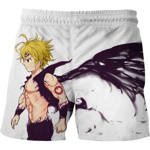 Girls Shorts Summer Shorts For Boys Seven Deadly Sins Kids Shorts Children Beach Shorts Clothes Anime Casual Clothing Baby Pants