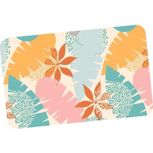 Combination Pattern Floor Mat Door Mat Door Entrance Door Household Absorbent Floor Mat Entry Hall Living Room Bedroom Anti-slip