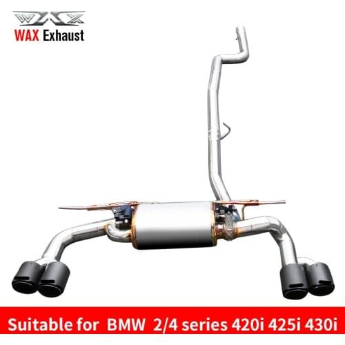 High quality stainless steel exhaust pipe with deep sound of sport car for 420i 425i 430i