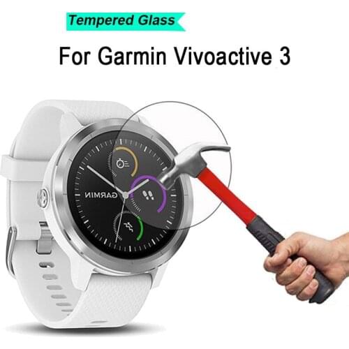 Tempered Glass for Garmin Vivoactive3 watchband Premium Smartwatch Screen Protector Film For Garmin Vivoactive 3 Accessories