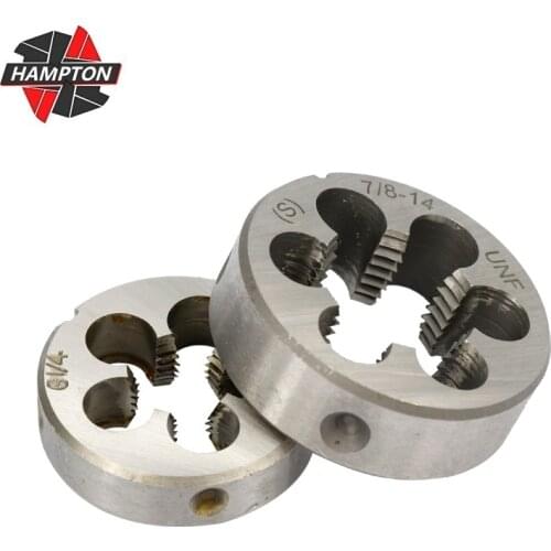 1pc Machine Screw Die Right Hand Thread Die G1/4-19 G1/8-28 1/4NC20 UNC3/8-16 7/8 14UNF UNEF 1/2-28 Thread Tool