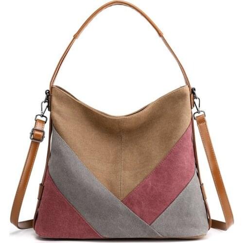 2021 Women Handbag Canvas Female Shoulder Bags Designer Womens Messenger Bags Ladies Casual Bags Clutch Purse Crossbody Purse