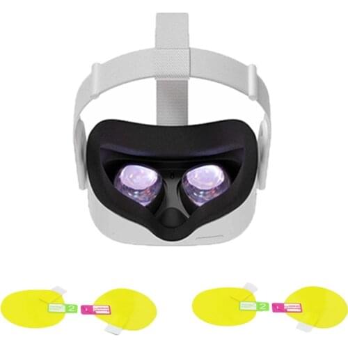 4pcs VR Screen Protective Film Lens Cover for Oculus Quest 2 VR Virtual Reality Headset Helmet Anti Scratch TPU Lens Protector
