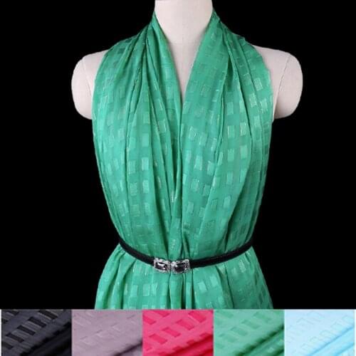 5Colors! 114CM Wide 8MM Golden Thread Thin Silk Fabric for Summer Dress Shirt Clothes Scarf B056