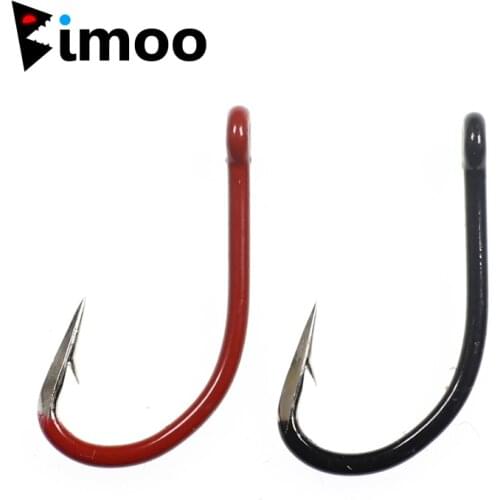 Bimoo 8pcs/pack Hand Polished Tip Extra Sharp Strong Wire Carp Hook Big Carp Fishing Hooks