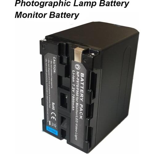 7800mAh NP-F970 NPF-960 Photographic Lamp Battery for NP F970 F960 LED Video Monitor Battery Photography light Battery