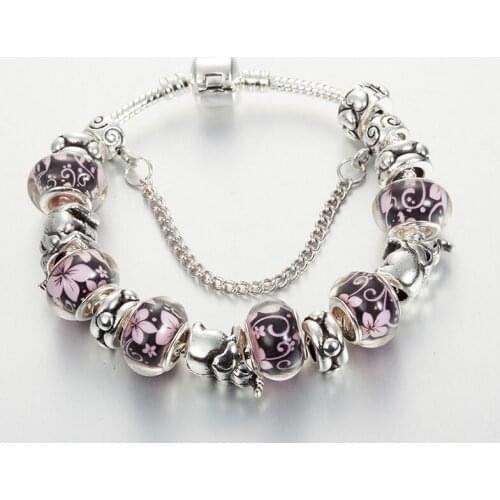 ANNAPAER 2019 High Quality Vintage Silver Color Acrylic Beads Accessories for Jewelry Elephant Bracelets for Women Gifts B15019