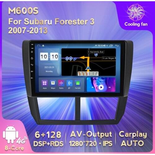 IPS HD 1280*720 Android 11 Car GPS Navigation DVD Multimedia Player for Subaru Forester 3 2007 - 2013 Stereo Player Carplay AUTO