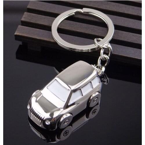FREE shipping by FEDEX 100pcs/lot New Good Quality Car Model Shape Keychains Zinc Alloy 3D Car Keyrings for Gifts Laser LOGO