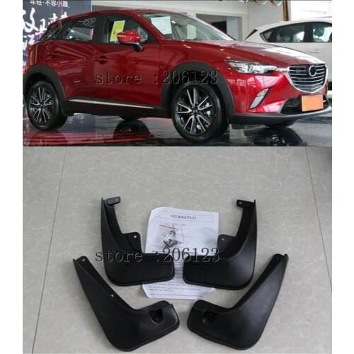 Set Molded Car Mud Flaps For Mazda CX-3 CX3 2016 - 2018 Mudflaps Splash Guards Mud Flap Mudguards Fender Front Rear 2017
