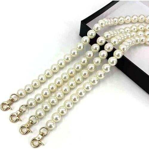 ABS Pearl Chain DIY Hand Woven Material Bag 14 Mm Wide Pearl Hanger Hook Hardware Accessories Pearl Portable Chain Parts