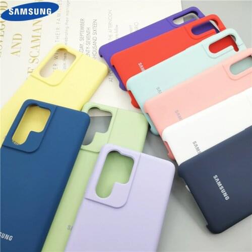 S21 Plus Ultra 5G Silicone Cover Original Liquid Silicone Case Shell For Samsung Galaxy S21+ S21U S21P S21Plus S21Ultra Case