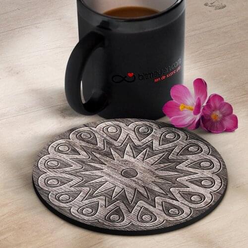 Personalized Pattern Wooden Coaster-4 (4 PCs)