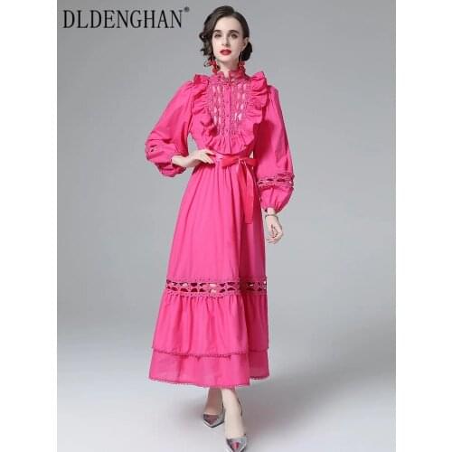 DLDENGHAN Solid Summer Dresses
