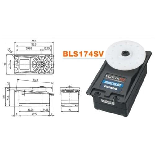 FUTABA BLS174SV high pressure brushless steering gear F3A aileron special purpose