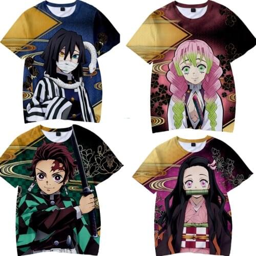 Demon Slayer: Kimetsu no Yaiba Agatsuma Cosplay T-shirt Kamado Tanjirou Anime t shirt Men Tees tops
