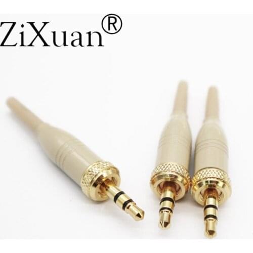 3PCS DIY 3.5mm 1/8" Metal Shell For Pro Sony Sennheiser Microphone Spare Plug adapter Stereo Screw Lock Connector