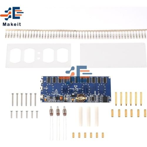 Micro USB IN12 IN-12 PCBA Glow Tube DIY Retro Clock Module Nixie Tube Micro USB 5V 1A Digital LED Clock Circuit Board PCBA Diy