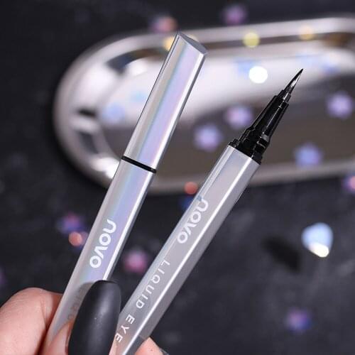 NOVO Mermaid Sparking Eyeliner Pen for Beginner Liquid Water Activated Eyeliner Beauty Waterproof Glitter White Eye Pencil Set