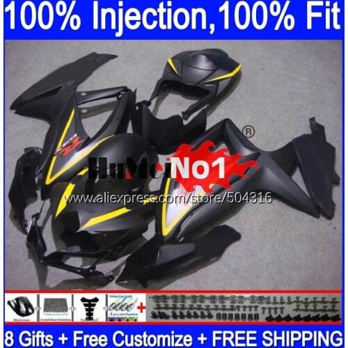 OEM For SUZUKI GSXR-750 GSXR600 GSX-R750 2008 2009 2010 17MC.82 GSXR-600 K8 GSXR750 GSXR 600 750 08 09 10 Matte black Fairings