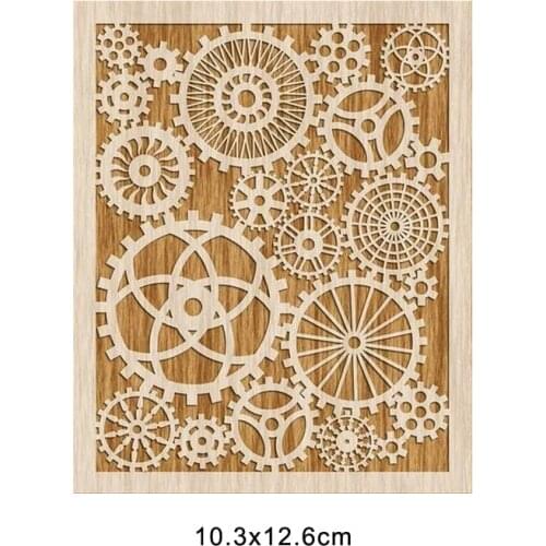 Gear corner steampunk chain Scrapbooking paper craft card album punch stencil art cutter 2020 christmas cutting dies