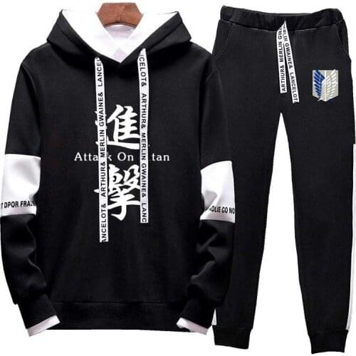 New Hoodie Janpanese Anime Printed Men/women Autumn&winter Clothes Sweatshirt Hoodies Attack on Titan Casual Loose Fashion Suit