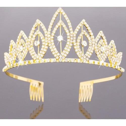 Head Jewelry Wedding Hair Accessorie 2021 High-end Fashion European And American New Syle Bridal Crown Popular Rhinestone