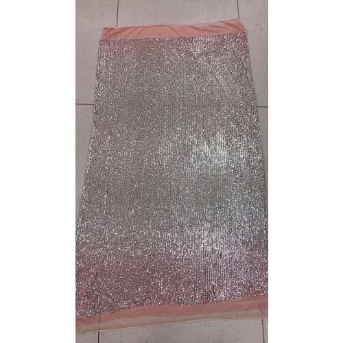 Embroidered lace fabric african lace fabric with sequins J-16911 for party dress