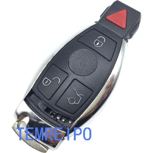 3+1 Button Remote Control Key Replacement for Mercedes Benz Smart Remote Key cover For mercedes benz remote key case