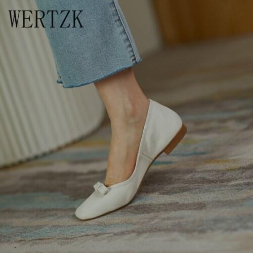 2021 Women Flats Square Toe Leather Woman Low Heel Female Shoes Slip On Patchwork Elegant Party Womens Shoes Size 35-40