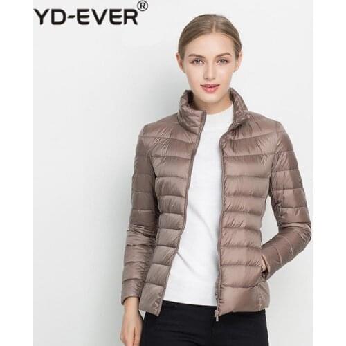 Women Winter Coat 2020 New Ultra Light White Duck Down Jacket Slim Women Winter Puffer Jacket Portable Windproof Down Coat 7XL