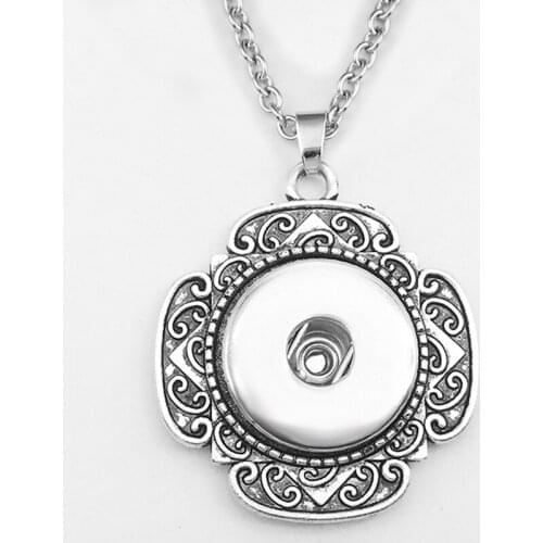 18mm snap button jewelry pendant Necklace