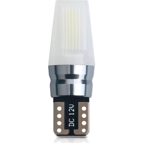 2 Pcs High Bright COB T10 W5W 168 194 LED Car Side Marker Bulb Automobile 5500K Pure White Reading Dome Light 12V LED Door Lamps