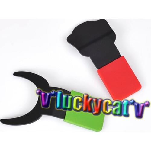 2Pcs Dental Silicone Contraster Oral Black Background Photography Red+Green