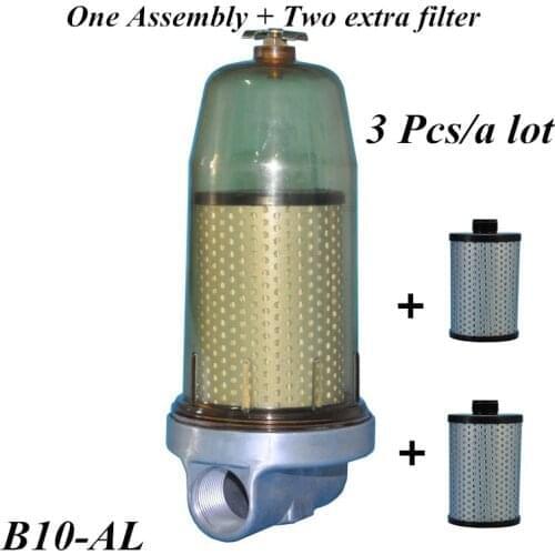3 Pcs B10-AL Fuel Tank Filter Fuel Water Separator Assembly With PF10 Filter Element For Diesel Oil Storage Tank Korea