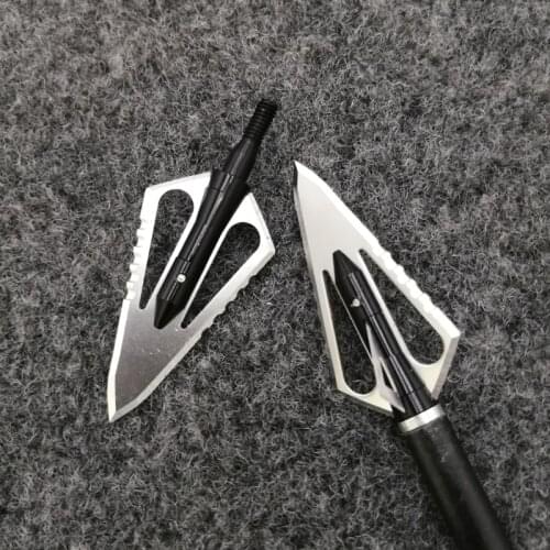 3pcs Archery Blade Broadhead Hunting 100Grain Arrow Head Screw Tips Sharp Arrow Points Outdoor Hunting