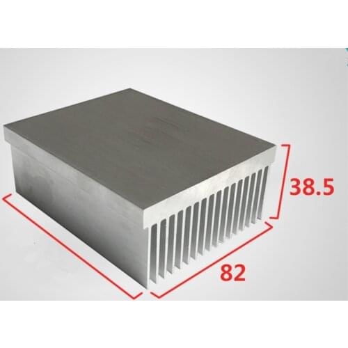 Aluminum heat sink with dense teeth aluminum profile high power aluminum radiator width 82,high 38.5 length can be customized