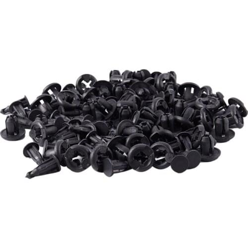 Car 10mm Hole Dia Plastic Rivets Fastener Fender Push Pin Clips 50PCS
